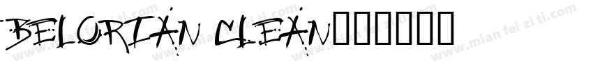 Belorian Clean字体转换